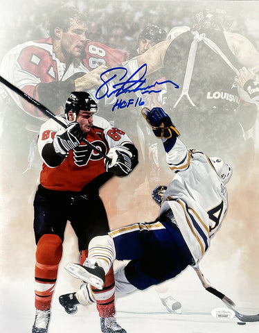 Eric Lindros Signed Philadelphia Flyers 11x14 Photo HOF 16 JSA ITP