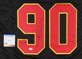 Neil Smith Signed Kansas City Chiefs Jersey (PSA COA) 6xPro Bowl Defensive End