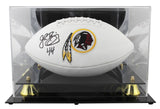 Redskins John Riggins Signed Rawlings White Panel Logo Football W/ Case BAS Wit