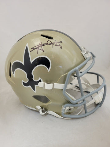 ALVIN KAMARA SIGNED NEW ORLEANS SAINTS F/S TRIBUTE SPEED REPLICA HELMET BECKETT