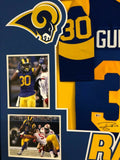 FRAMED LOS ANGELES RAMS TODD GURLEY AUTOGRAPHED SIGNED JERSEY BECKETT COA