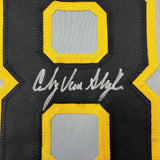 Framed Autographed/Signed Andy Van Slyke 33x42 Pittsburgh Grey Jersey JSA COA