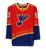 JORDAN BINNINGTON Autographed Blues Reverse Retro Authentic Jersey FANATICS