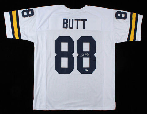 Jake Butt Signed White Michigan Wolverines Jersey (Beckett COA) Starting T.E.