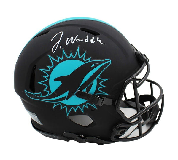 Jaylen Waddle Signed Miami Dolphins Speed Authentic Eclipse NFL Helmet