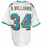 Ricky Williams Signed Dolphins Jersey Inscribed Smoke Weed Everyday Beckett COA