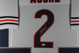 DJ D.J. MOORE (Bears white TOWER) Signed Autographed Framed Jersey JSA