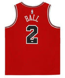 LONZO BALL Autographed Chicago Bulls Nike Red Jersey FANATICS