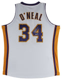 Shaquille O'Neal "HOF 16" Signed White M&N 2003-04 HWC Authentic Jersey BAS Wit