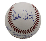 Emilio Estevez, Martin & Charlie Sheen Signed Rawlings OML White Baseball