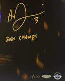 Anthony Davis Autographed Lakers "2020 Champs" 20" x 24" Photograph UDA LE 1/100