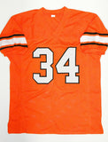 Thurman Thomas Autographed Orange Jersey- JSA W Auth *4