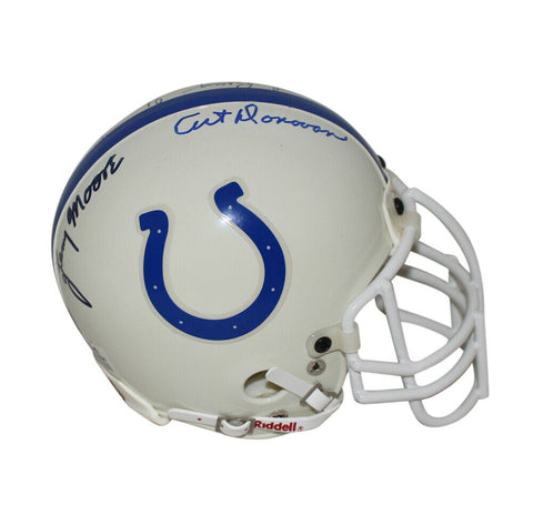 Marchetti Donovan Moore & Berry Signed Colts Authentic Mini Helmet BAS 33028