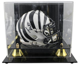 Bengals Tee Higgins Signed 2022 On-Field Alt Speed Mini Helmet W/ Case BAS Wit