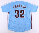 Steve Carlton Signed Philadelphia Phillies Jersey (Beckett) 4xNL Cy Young Winner