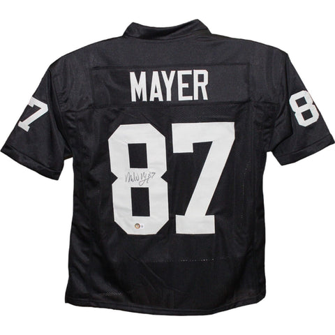 Michael Mayer Autographed/Signed Pro Style Black Jersey Beckett 43092