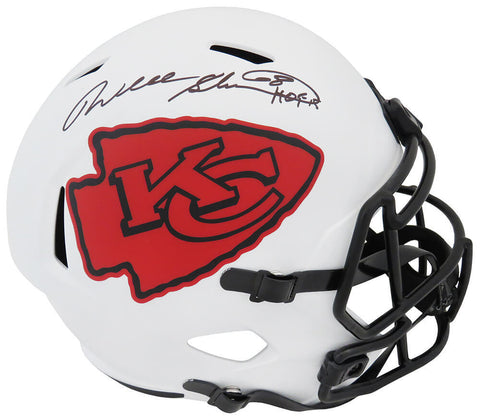 Will Shields Signed Chiefs Lunar Eclipse Riddell FS Rep Helmet w/HOF'15 (SS COA)