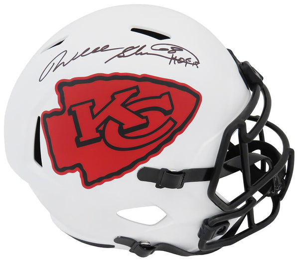 Will Shields Signed Chiefs Lunar Eclipse Riddell FS Rep Helmet w/HOF'15 (SS COA)