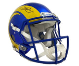 NFL ODELL BECKHAM Jr. Autographed L.A. Rams Speed Authentic Helmet FANATICS