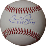 Cal Ripken Autographed/Signed Baltimore Orioles OML Baseball 3184 Hits FAN 44433