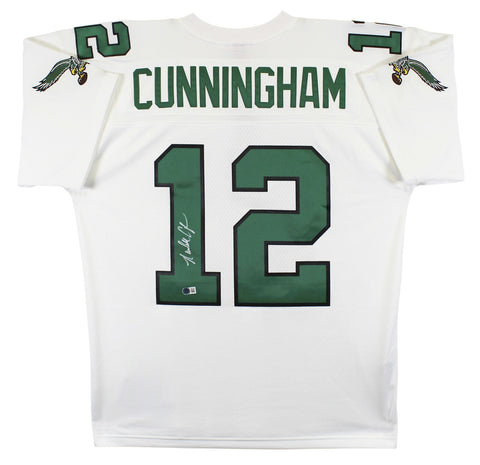 Eagles Randall Cunningham Signed White Mitchell & Ness Jersey BAS Witnessed