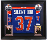 Kevin Smith Signed Clerks "Silent Bob" 32 x37 Custom Framed Jersey Display / PSA