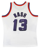 Suns Steve Nash Signed White M&N 1996-97 HWC Swingman Jersey BAS Witnessed