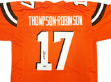 BROWNS DORIAN THOMPSON-ROBINSON AUTOGRAPHED ORANGE JERSEY BECKETT WITNESS 233369