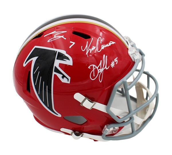 Robinson, London, Cousin Signed Atlanta Falcons Speed Full Size Throwback Helmet