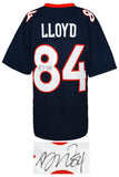 Brandon Lloyd (BRONCOS) Signed Navy & Orange Custom Football Jersey - (SS COA)