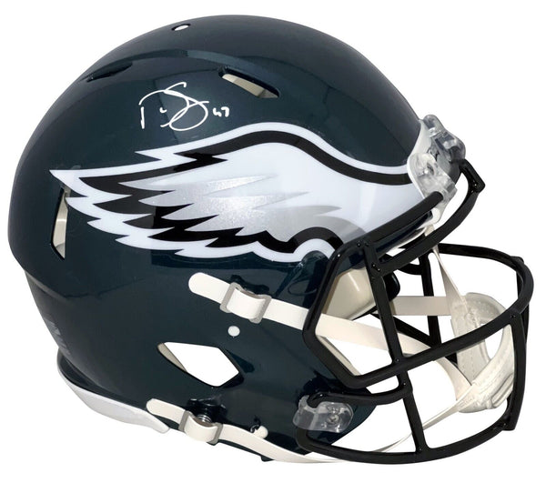 DARREN SPROLES SIGNED PHILADELPHIA EAGLES AUTHENTIC SPEED HELMET BECKETT