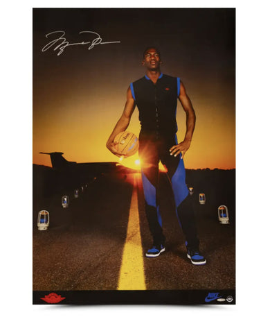 Michael Jordan Autographed Nike 'Runway' 35x24 Photo UDA