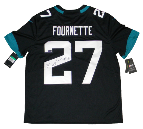 LEONARD FOURNETTE SIGNED JACKSONVILLE JAGUARS #27 NIKE LIMITED JERSEY PANINI