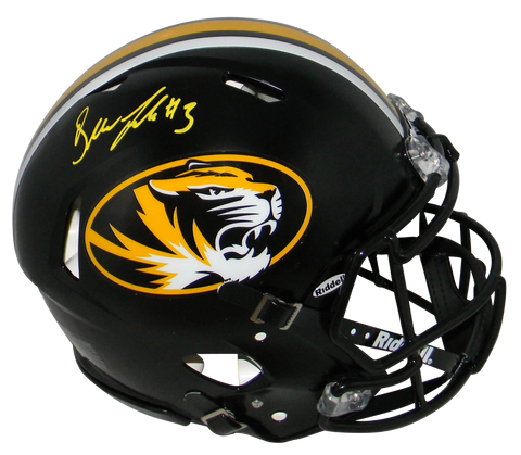 DREW LOCK AUTOGRAPHED MISSOURI TIGERS FULL SIZE SPEED AUTHENTIC HELMET BECKETT