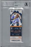 Ian Happ Autographed Chicago Cubs Ticket First MLB Grand Slam BAS Slab 25253