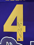 FRAMED MINNESOTA VIKINGS DALVIN COOK AUTOGRAPHED SIGNED JERSEY BECKETT HOLO