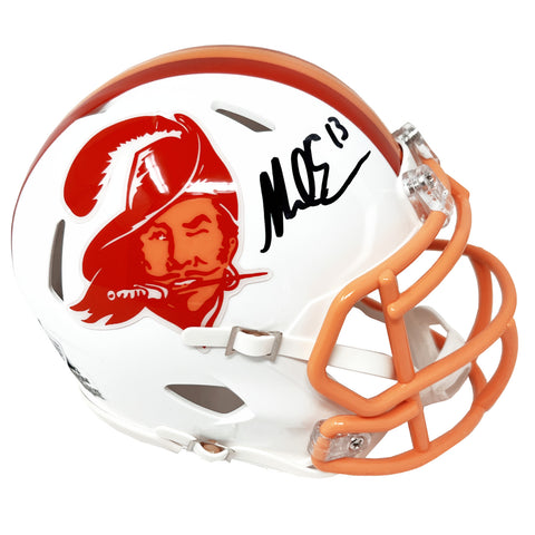 Mike Evans Tampa Bay Buccaneers Signed Riddell Throwback Mini Helmet BAS