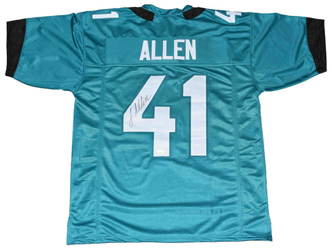 JOSH ALLEN AUTOGRAPHED SIGNED JACKSONVILLE JAGUARS #41 TEAL JERSEY JSA