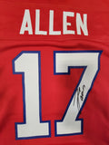 JOSH ALLEN SIGNED BUFFALO BILLS NIKE SCREENPRINT AUTHENTIC JERSEY BAS QR