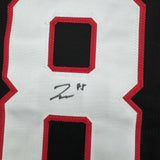 Framed Autographed/Signed Jake Sanderson 35x39 Ottawa Black Jersey JSA COA