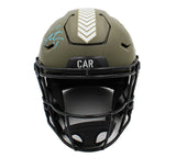 Cam Newton Signed Carolina Panthers Speed Flex Auth Salute to Service NFL Helmet