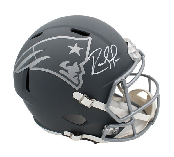 Randy Moss Signed New England Patriots Speed Full Size Slate NFL Helmet