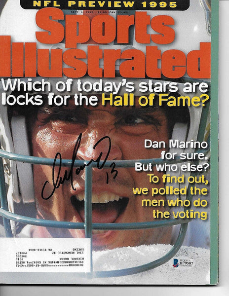 Dan Marino Signed Miami Dolphins Sports Illustrated 9/4/95 Beckett Authenticated