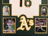 FRAMED JASON GIAMBI AUTOGRAPHED SIGNED OAKLAND A'S JERSEY JSA COA