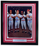 Big Red Machine Multi Signed Framed 16x20 Cincinnati Reds Photo BAS LOA