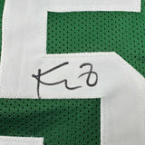 Autographed/Signed Kevin Garnett Boston Green Stat Jersey Beckett BAS COA