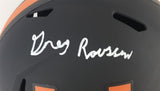 Gregory Rousseau Signed Miami Hurricanes Black Speed Full Sized Helmet (JSA COA)