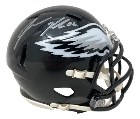 Jason Kelce Signed Philadelphia Eagles Black Mini Speed Helmet PSA ITP Hologram