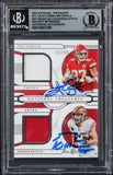 Kelce & Kittle Signed 2022 National Treasures #20 #92/99 Card Auto 10! BAS Slab