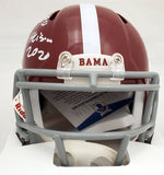 DEVONTA SMITH AUTOGRAPHED ALABAMA SPEED MINI HELMET HEISMAN 2020 BECKETT 189552